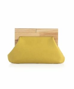 Wanderlust By Abby Harlow Wood Frame Clutch
