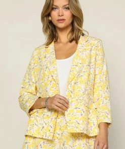 Wanderlust By Abby Floral Print Blazer