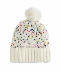 Wanderlust By Abby Andrea Beanie With Puff NEW