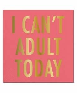 Wanderlust By Abby NEW I Can't Adult Today Napkins