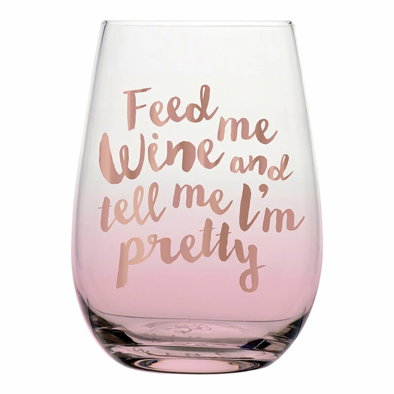 Wanderlust By Abby Feed Me Wine - Wine Glass 3 Wanderlust By Abby Feed Me Wine - Wine Glass