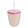 Wanderlust By Abby Pink Iridescent Cup NEW