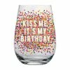 Wanderlust By Abby DRY GOODS Kiss Me Birthday Wine Glass 2 Wanderlust By Abby DRY GOODS Kiss Me Birthday Wine Glass