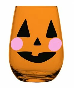 Wanderlust By Abby Jack-O-Lantern Wine Glass DRY GOODS