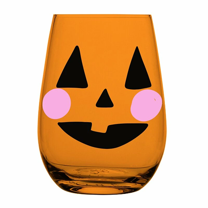 Wanderlust By Abby Jack-O-Lantern Wine Glass DRY GOODS 3 Wanderlust By Abby Jack-O-Lantern Wine Glass DRY GOODS