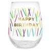 Wanderlust By Abby Happy Birthday Candles Wine Glass