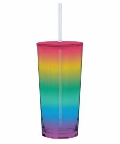 Wanderlust By Abby NEW Rainbow Glass Tumbler