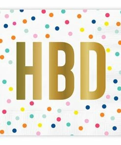 Wanderlust By Abby DRY GOODS HBD Polka Dot Napkins