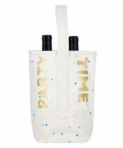 Wanderlust By Abby NEW Party Time Double Bottle Wine Tote