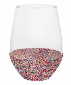Wanderlust By Abby Jumbo Sprinkle Wine Glass