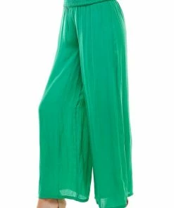 Wanderlust By Abby High Rise Smocked Waist Pants NEW