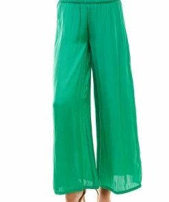 Wanderlust By Abby High Rise Smocked Waist Pants NEW