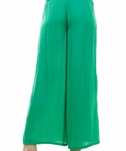 Wanderlust By Abby High Rise Smocked Waist Pants NEW