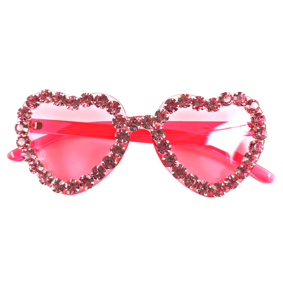 Wanderlust By Abby NEW Pink Heart Shaped Sunnies With Crystals 4 Wanderlust By Abby NEW Pink Heart Shaped Sunnies With Crystals