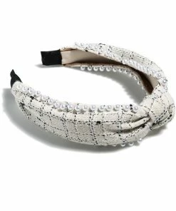 Wanderlust By Abby NEW KNOTTED PEARL BOUCLE HEADBAND