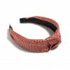 Wanderlust By Abby Holidays KNOTTED WOVEN HEADBAND, RUST
