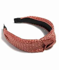 Wanderlust By Abby Holidays KNOTTED WOVEN HEADBAND, RUST