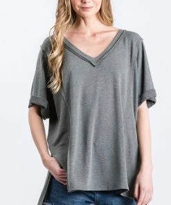 Wanderlust By Abby Plus Size Vintage V-Neck Top