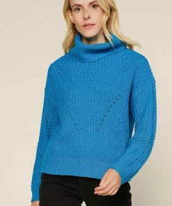 Wanderlust By Abby Cross Detail Turtleneck Sweater