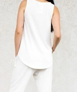 Wanderlust By Abby NEW Crepe Hacci Tank