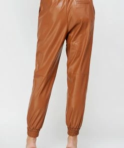 Wanderlust By Abby NEW Leather Joggers