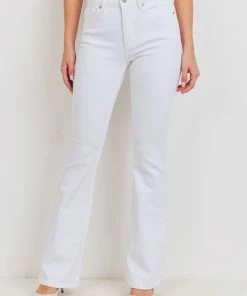 JBD Denim NEW JBD White High Rise Skinny Flare Jeans