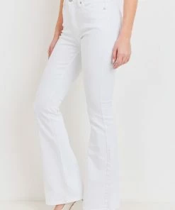 JBD Denim NEW JBD White High Rise Skinny Flare Jeans