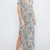 Wanderlust By Abby NEW Plus Size Zebra Print Maxi Dress