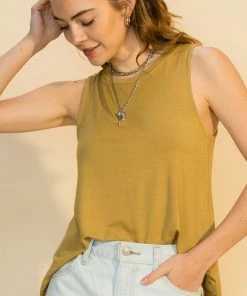 Wanderlust By Abby Sleeveless Swing Top