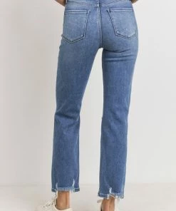 JBD Denim JBD High Rise Distressed Straight Jeans NEW