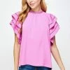 Wanderlust By Abby Double Layered Ruffle Sleeve Blouse 2.0