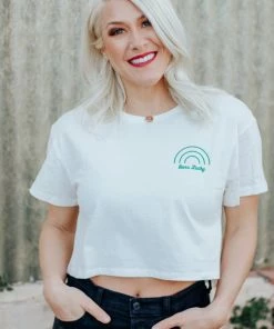 Wanderlust By Abby Born Lucky Crop Top NEW