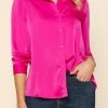 Wanderlust By Abby NEW Satin Button Down Shirt