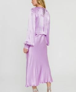 Wanderlust By Abby NEW Satin Maxi Skirt