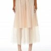 Wanderlust By Abby Maxi Length Tulle Skirt With Pearls NEW