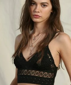 By Together Woven Laced Cami Top NEW