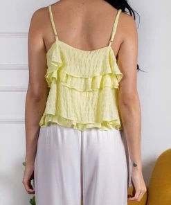 Before You Cancan Ruffled Cami NEW