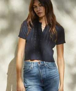 By Together Short Sleeve Knit Sweater Top