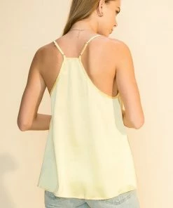Wanderlust By Abby V Neck Racerback Cami Tank Top