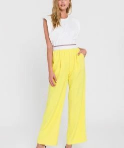 Wanderlust By Abby NEW Elastic Trim Wide Pants