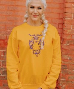 Wanderlust By Abby NEW Eye Of The Tiger Sweatshirt