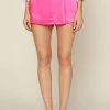 Wanderlust By Abby Satin Wrap Mini Skort NEW
