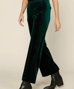 Wanderlust By Abby Velvet Wide Leg Pants