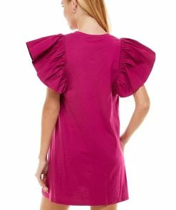 Wanderlust By Abby Ruffle Sleeve Sassy Dress