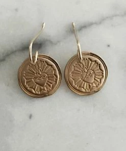 Mimosa Handcrafted Mimosa Sacred Heart Earrings JEWELRY