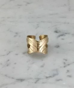 Mimosa Handcrafted Mimosa Mardi Gras Mask Ring JEWELRY