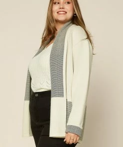 Wanderlust By Abby Colorblock Knit Cardigan