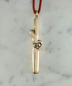 Mimosa Handcrafted Mimosa Red Stick Love Necklace JEWELRY