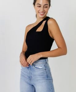 Wanderlust By Abby Cut-Out Detail Tank Top