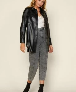 Wanderlust By Abby NEW Vegan Leather Shacket